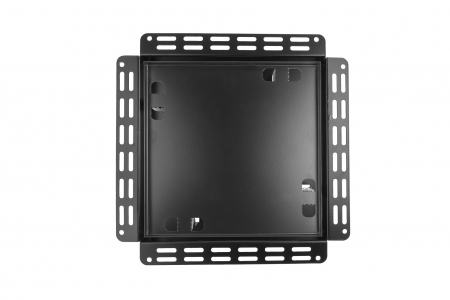 Решетка теневая под плитку РТМ 200х200мм для вентилятора d100мм черная металлическая